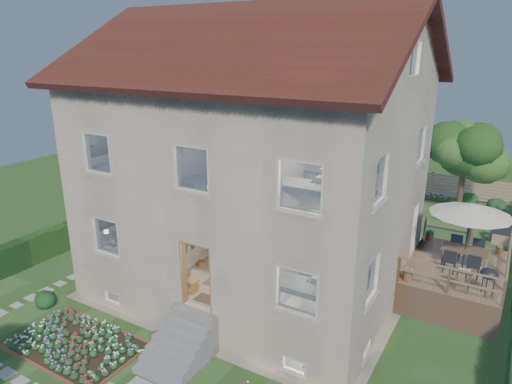 Das Haus mit den drei Säulen